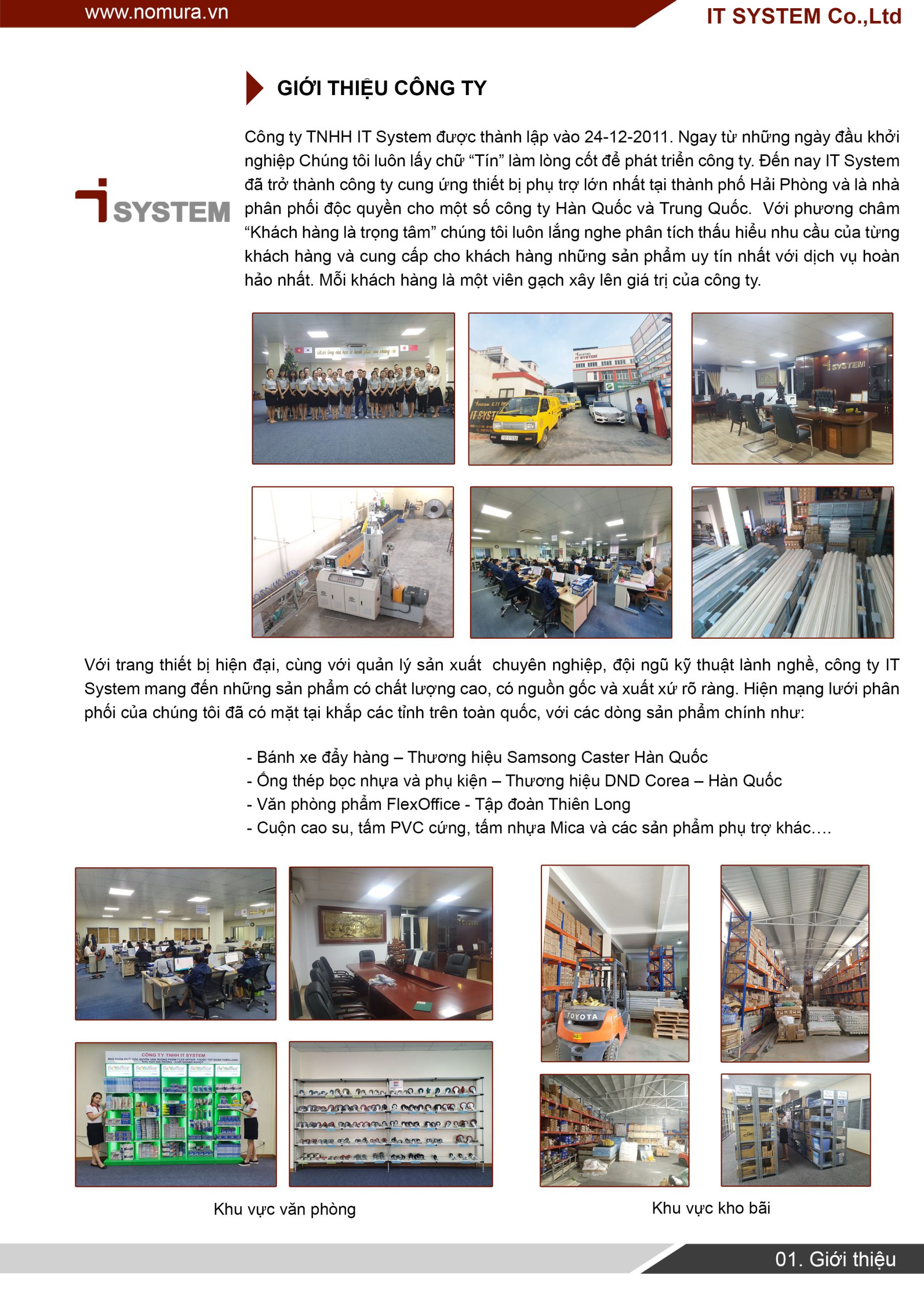 Cataloge Công ty - CÔNG TY TNHH IT SYSTEM